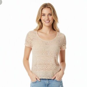 Kirra small peach boho summer blouse